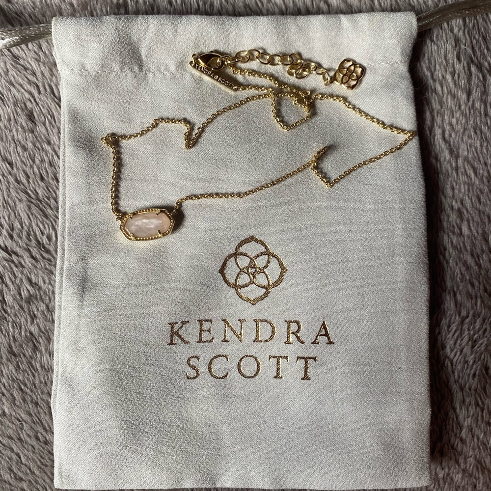 Kendra Scott (Rose Gold Stone) Necklace.